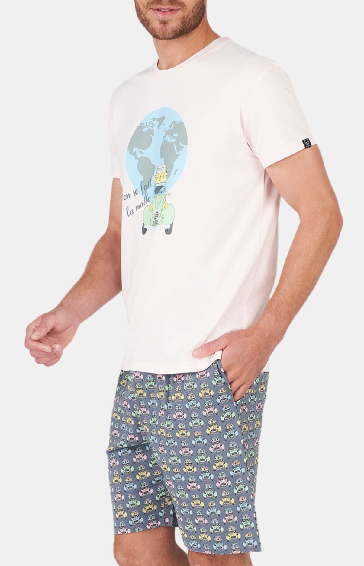 arthur-bob-2cv-pyjashort-multicolore-coton-bio image 4