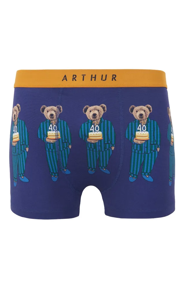 arthur-bob-boxer-happy-40-coton-bio-homme-marine image 1