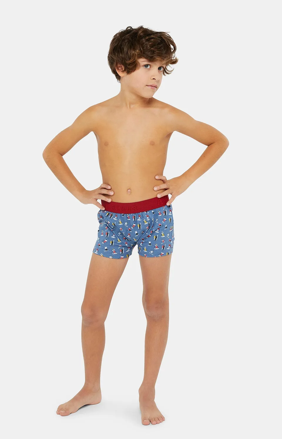 arthur-bob-boxer-enfant-ski-denim-8a-coton image 1