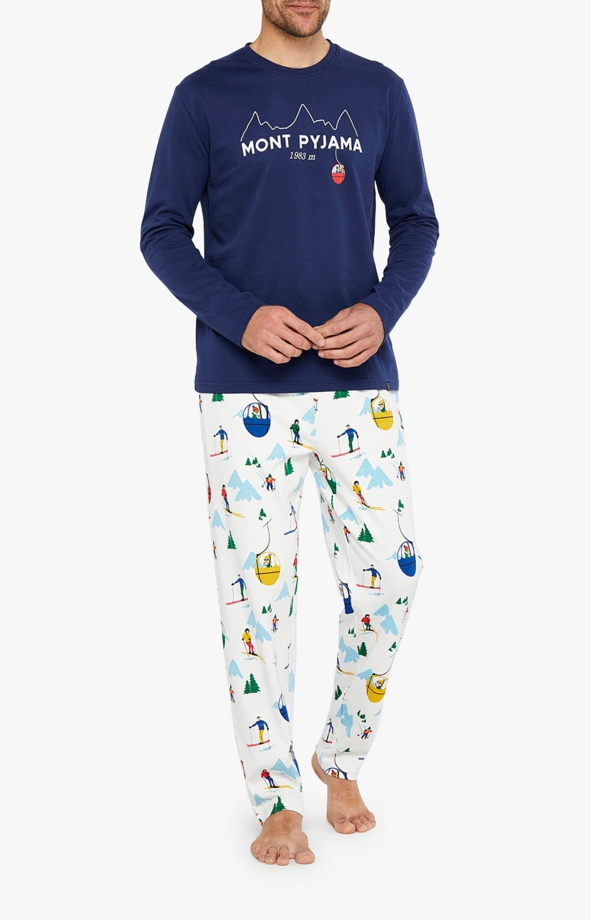 arthur-bob-mont-pyjama-pyjama-homme-blanc-coton-bio image 1