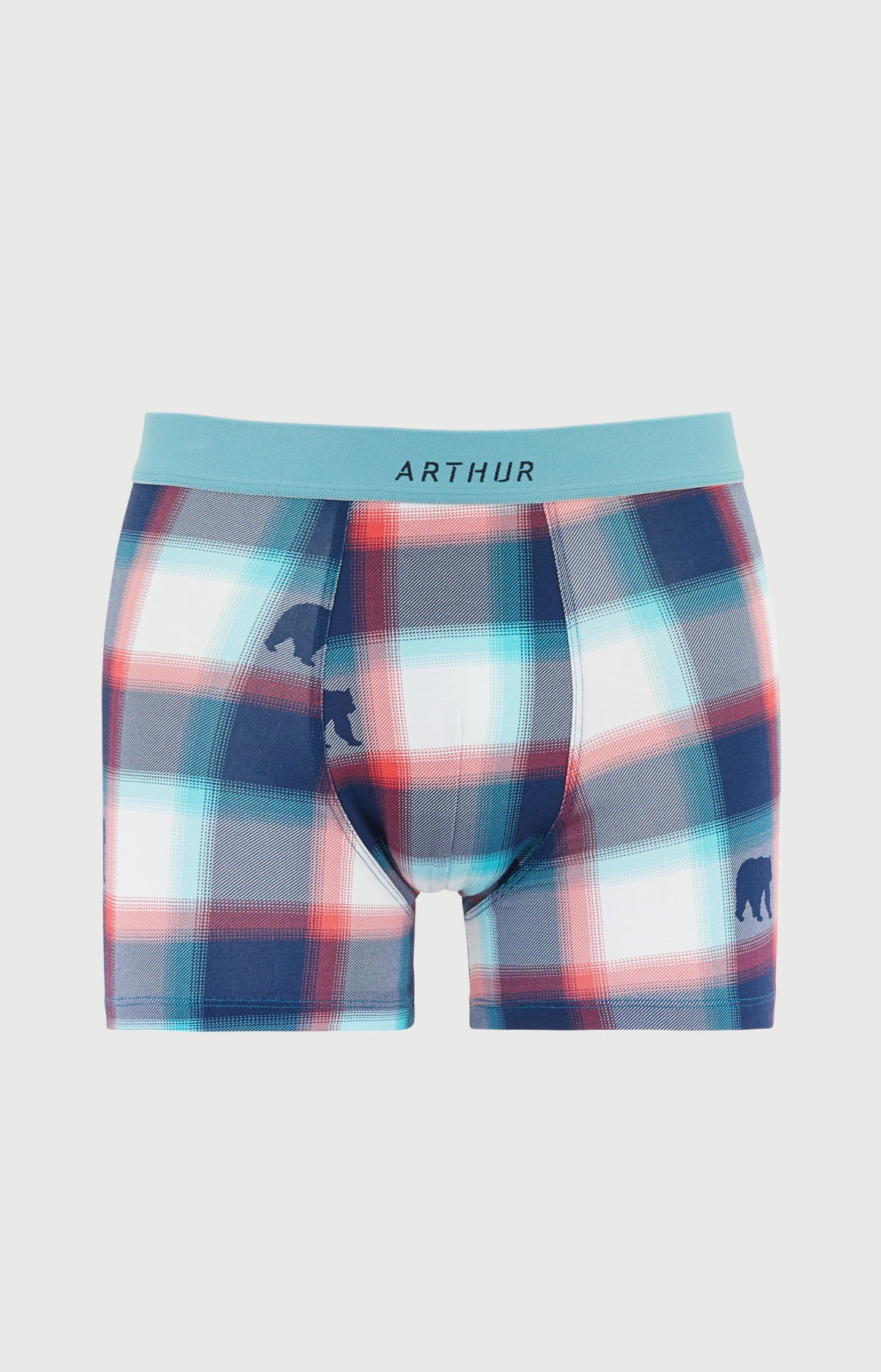arthur-bob-ours-bear-boxer-coton-marine-multicolore image 3