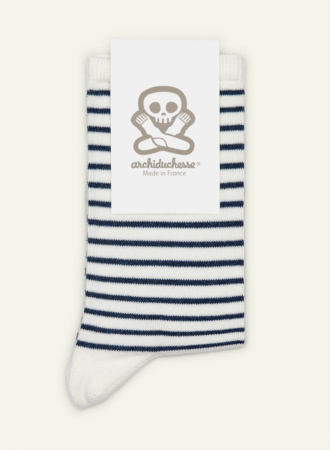 archiduchesse-paillet-e-belle-le-bleue-chaussettes-rayures-36-41 image 3