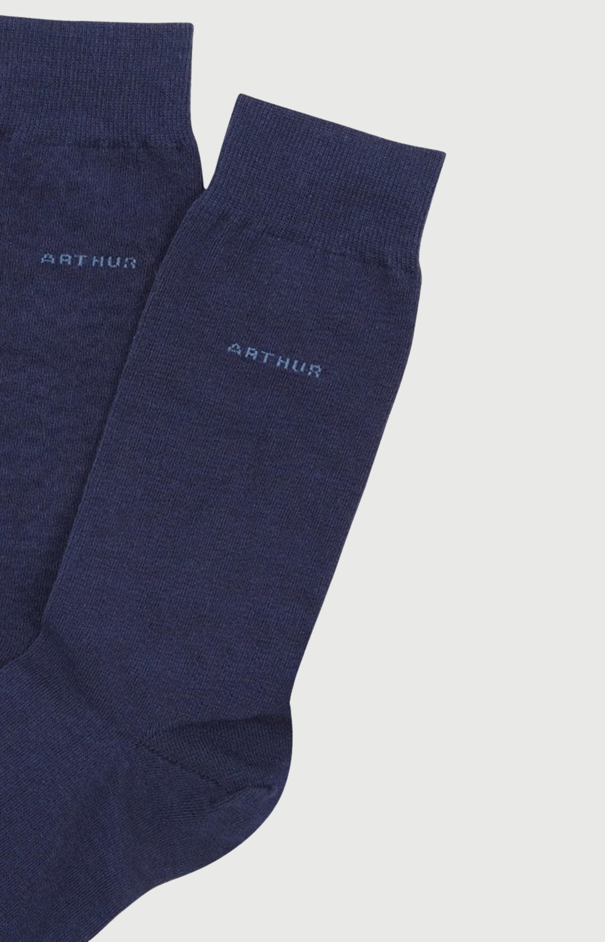 arthur-bob-chaussettes-coton-marine-40-46-coton-bio image 2