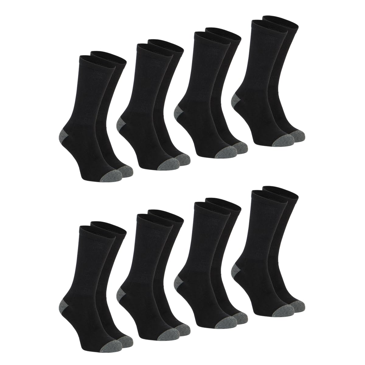 athena-ecopack-lot-8-chaussettes-homme-39-42-blanc-gris image 4