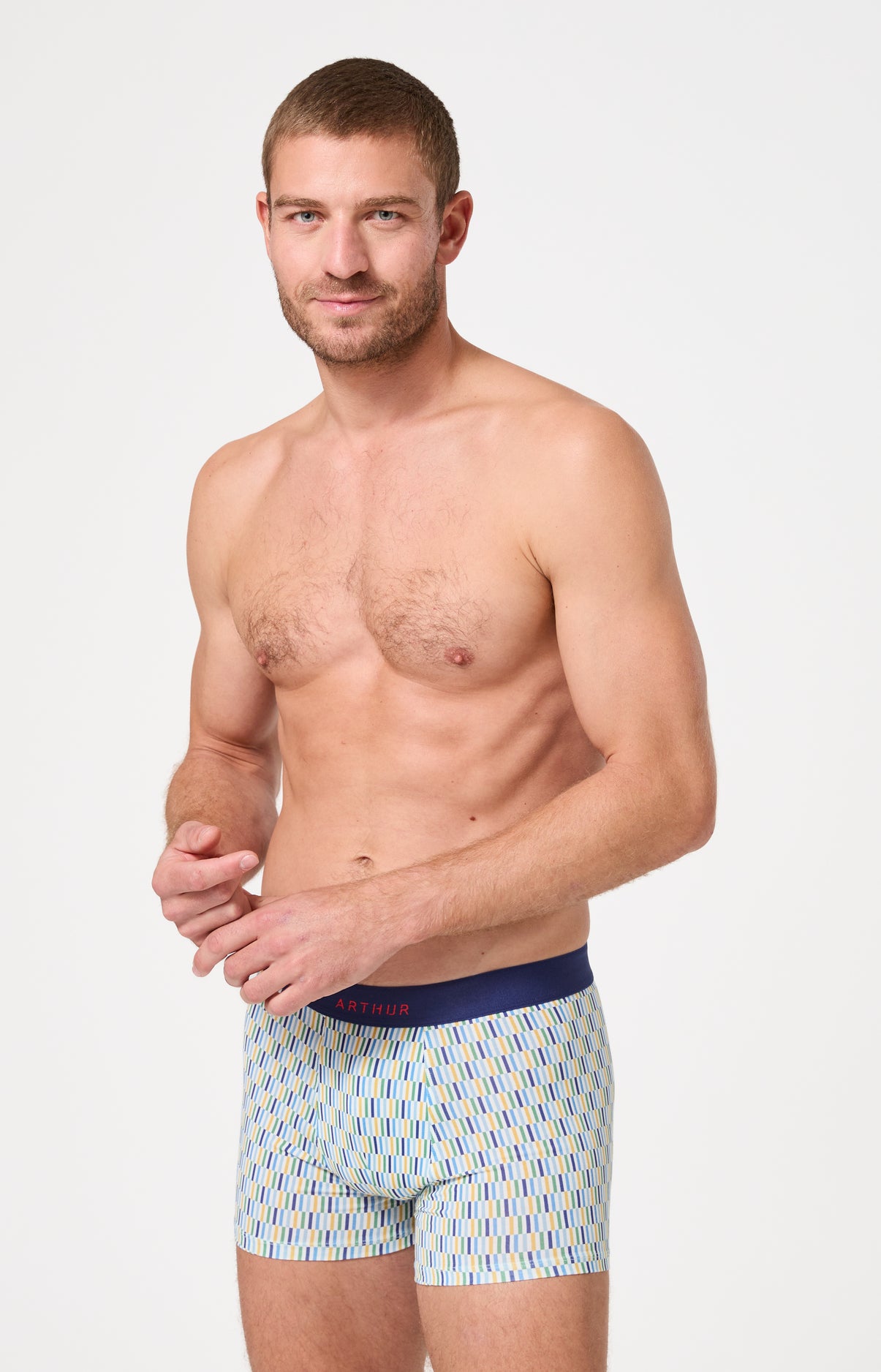 arthur-bob-boxer-jersey-coton-d-cal-multicolore-bio-homme image 2