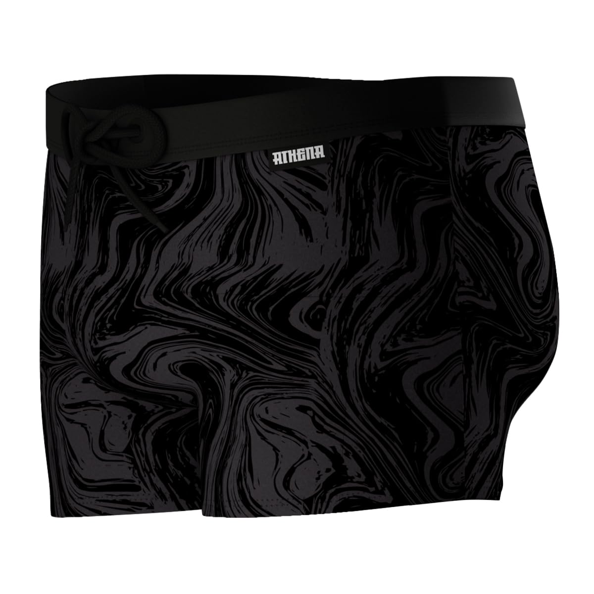 athena-traveler-boxer-de-bain-homme-noir-imprim-taille-m image 3