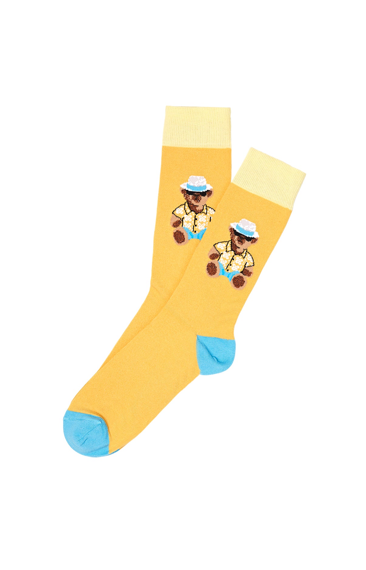 arthur-bob-teddy-chaussettes-coton-jaune-40-46 image 1
