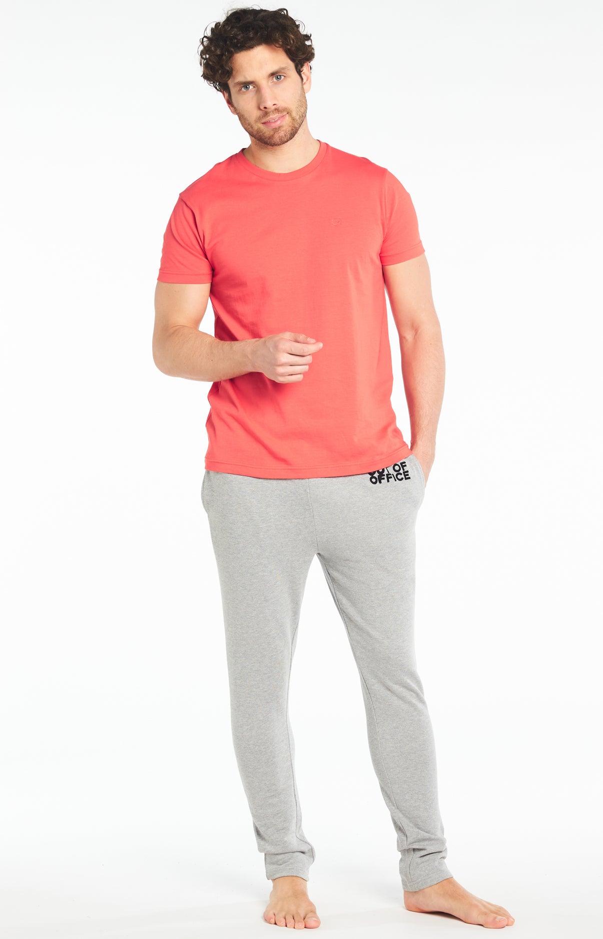 arthur-bob-tee-shirt-uni-rouge-coton-bio image 1