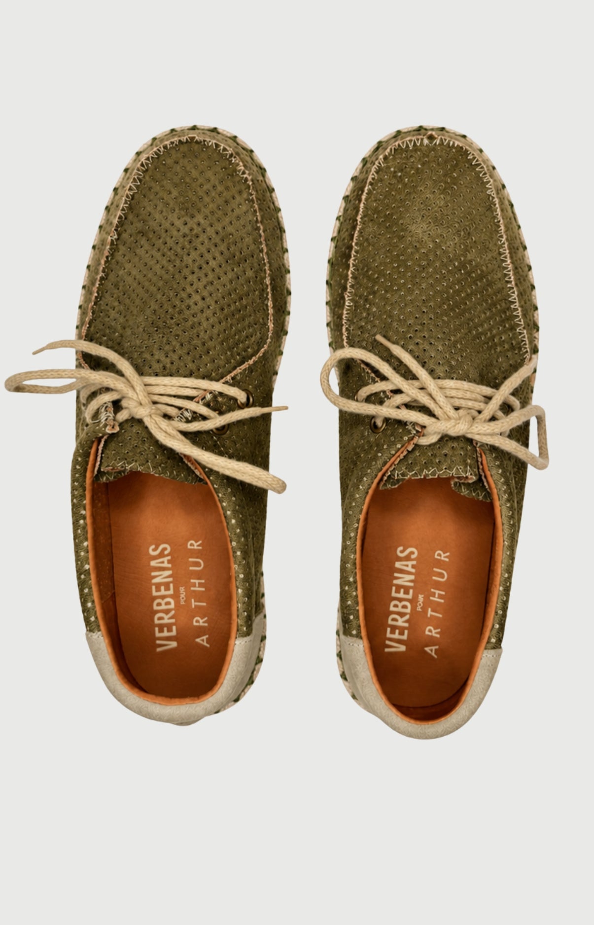 arthur-bob-truman-mocassins-kaki-homme-jute-cuir image 3