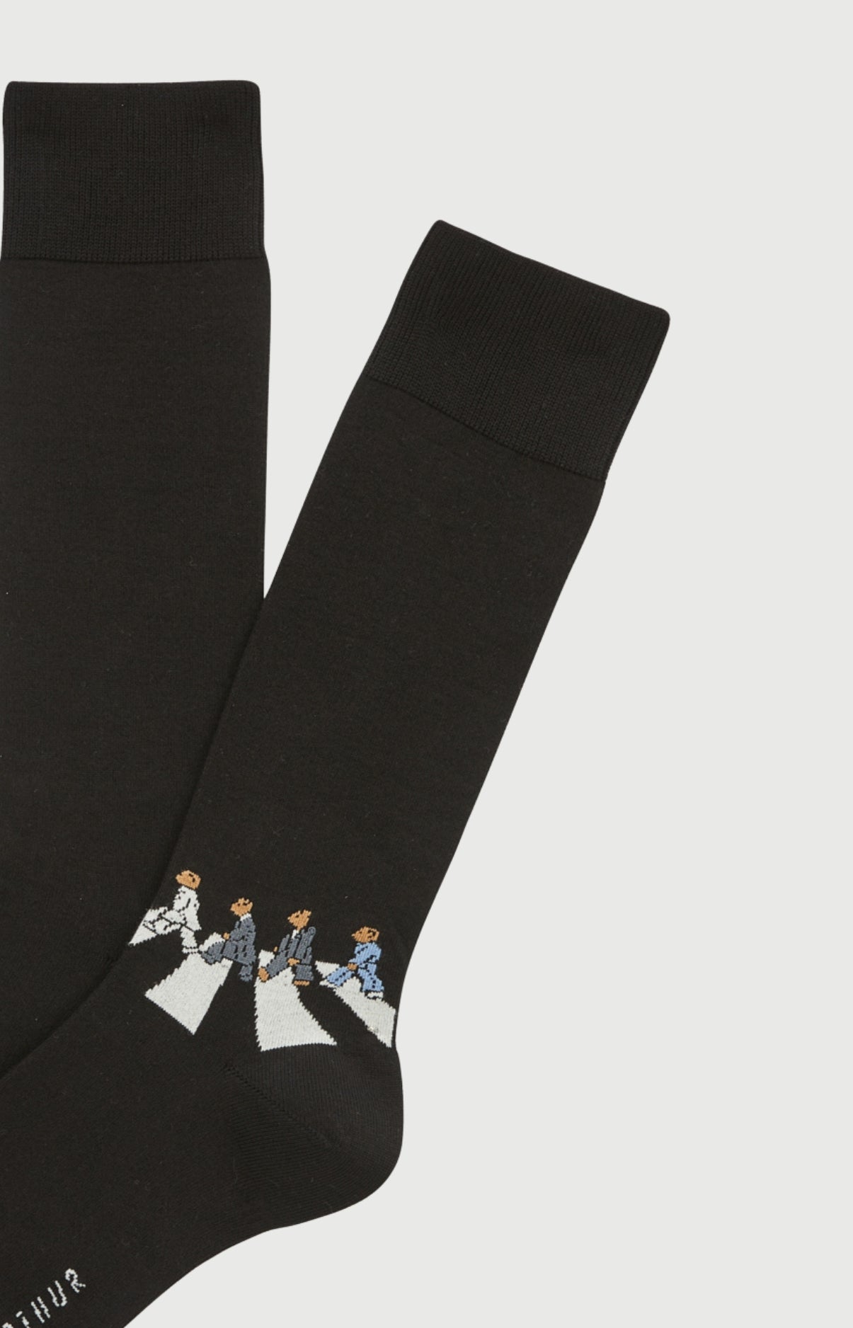 arthur-bob-a-bear-road-chaussettes-coton-noir image 2