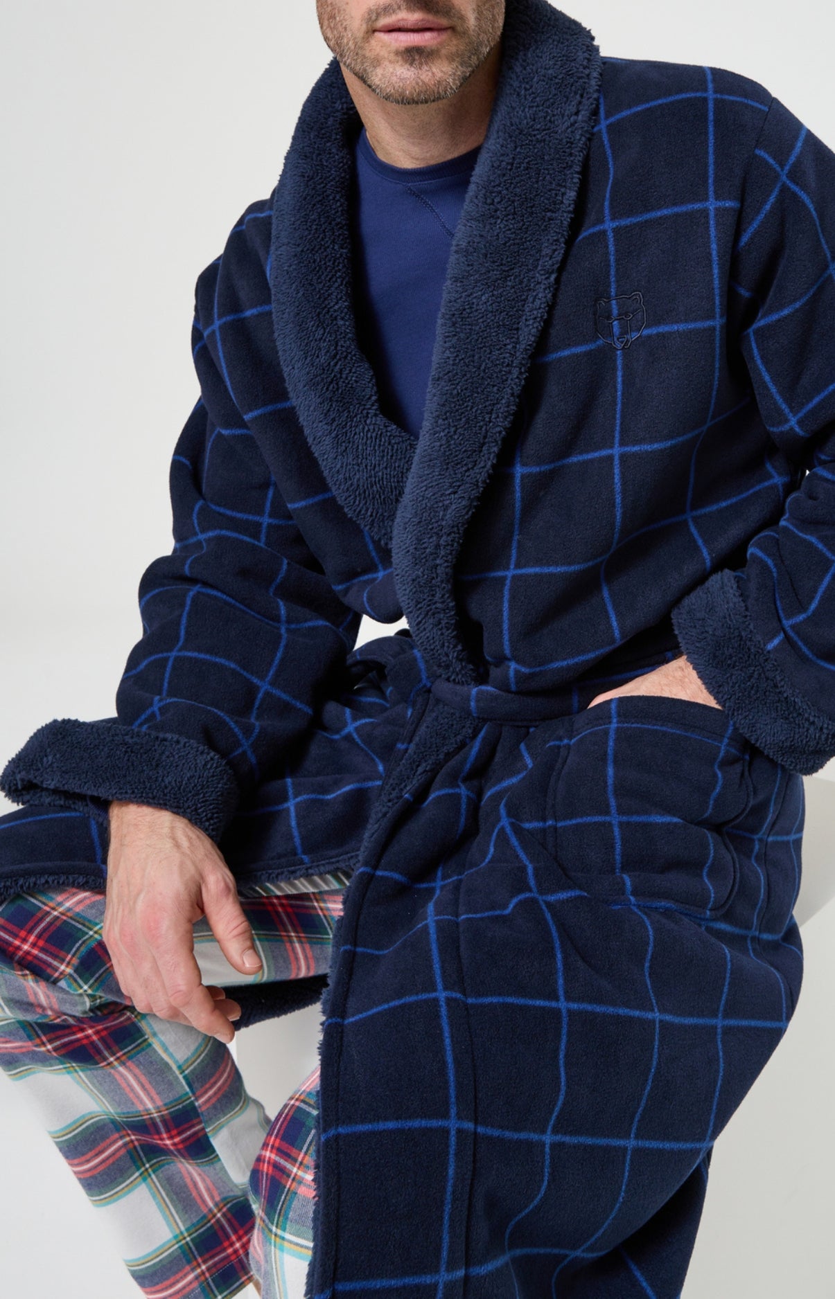 arthur-bob-windsor-robe-de-chambre-homme-marine image 7