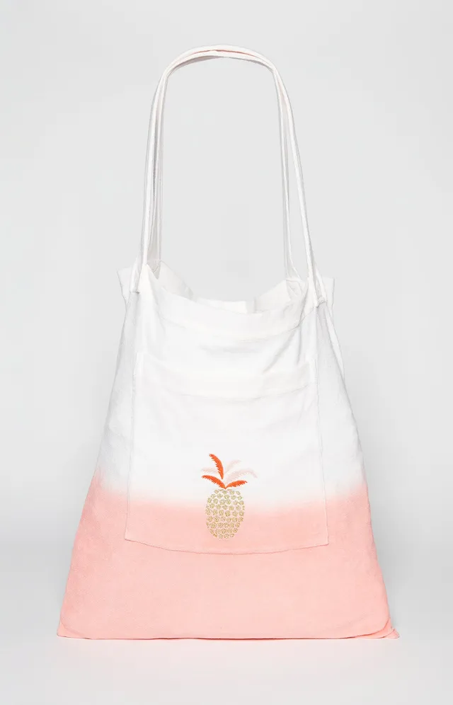 arthur-bob-sac-de-plage-tie-dye-rose-coton image 1