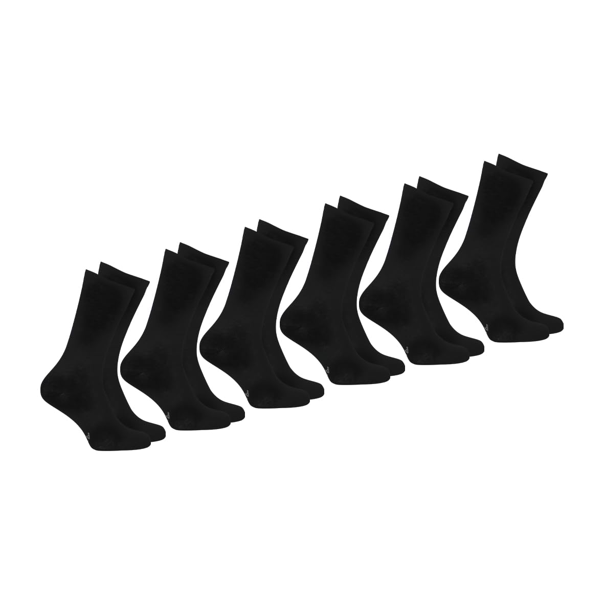 athena-my-petit-prix-lot-6-chaussettes-homme-noir-39-42-coton image 2