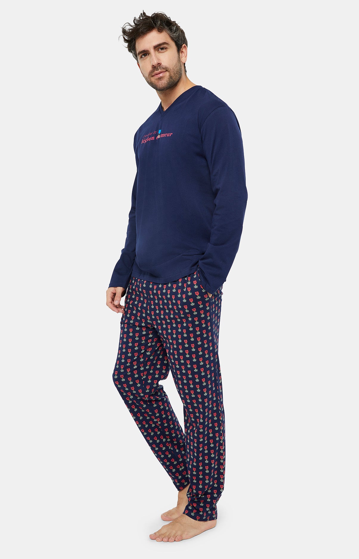 arthur-bob-l-gion-dormeur-pyjama-homme-marine image 2
