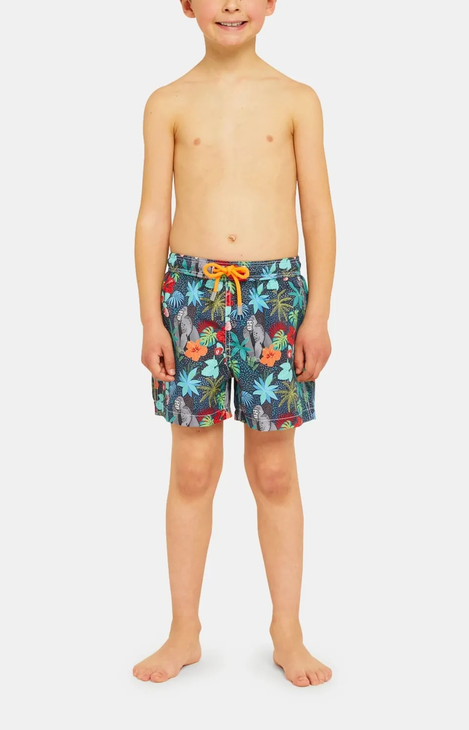arthur-bob-short-de-bain-enfant-jungle-bleu-4a-16a image 1