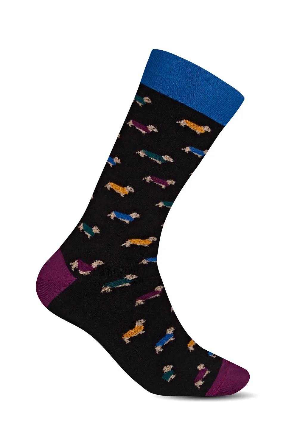 arthur-bob-teckel-chaussettes-coton-noir-homme-40-46 image 1