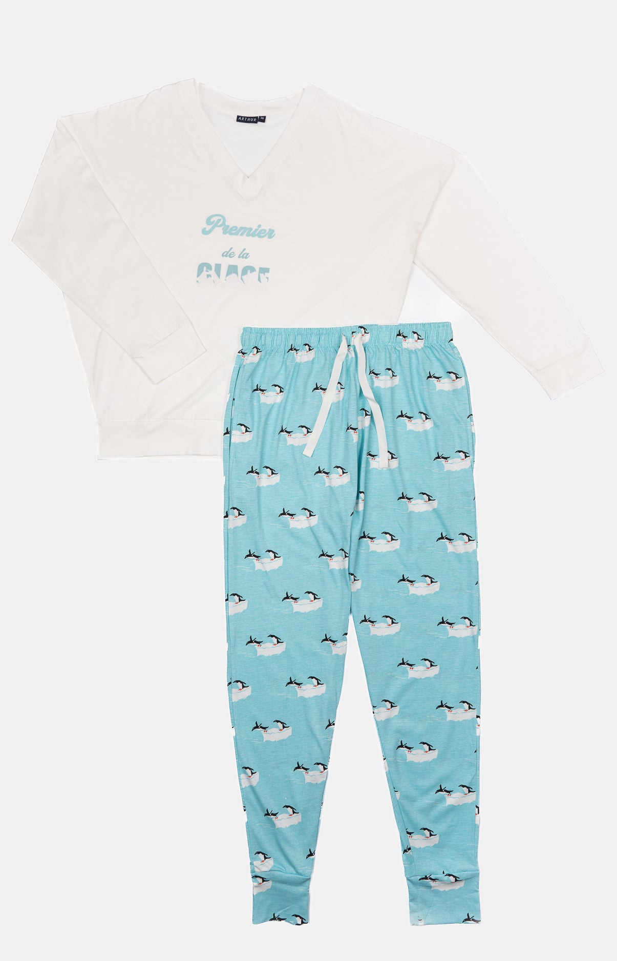 arthur-bob-premi-re-de-la-glace-pyjama-femme-coton-ice image 3