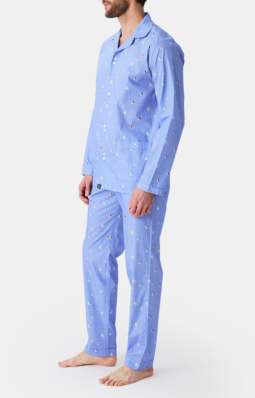 arthur-bob-pyjama-boutonn-coton-ciel-boat image 5
