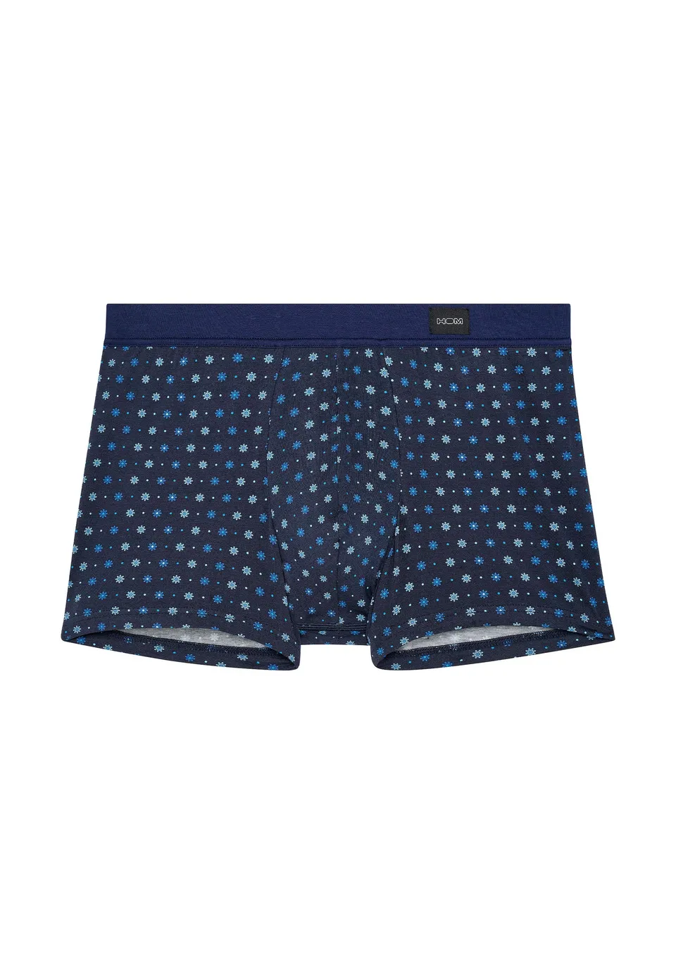 hom-bo-comfort-boxer-brief-navy-print-coton-modal image 1