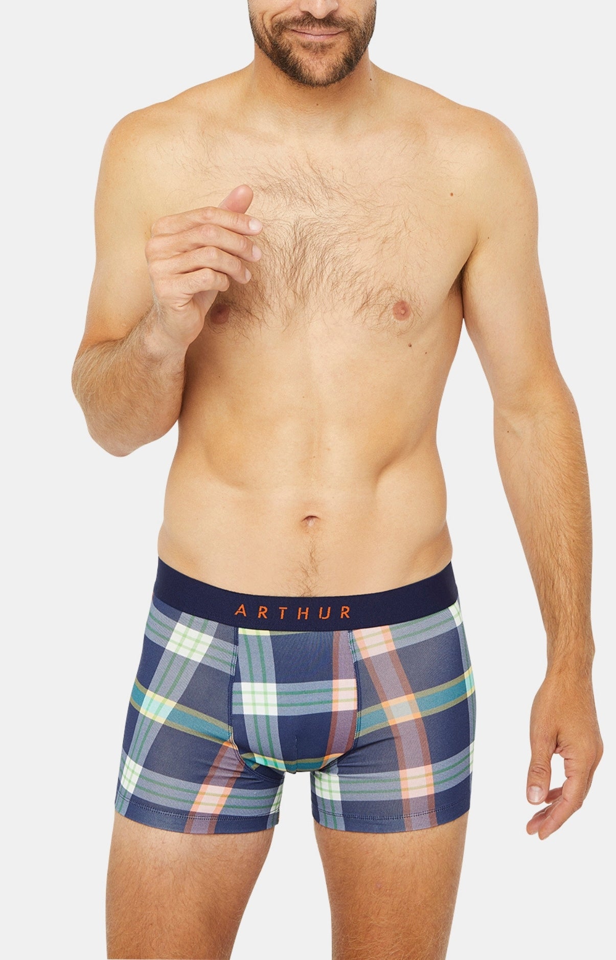 arthur-bob-ashberry-boxer-homme-marine-m-coton-bio image 1