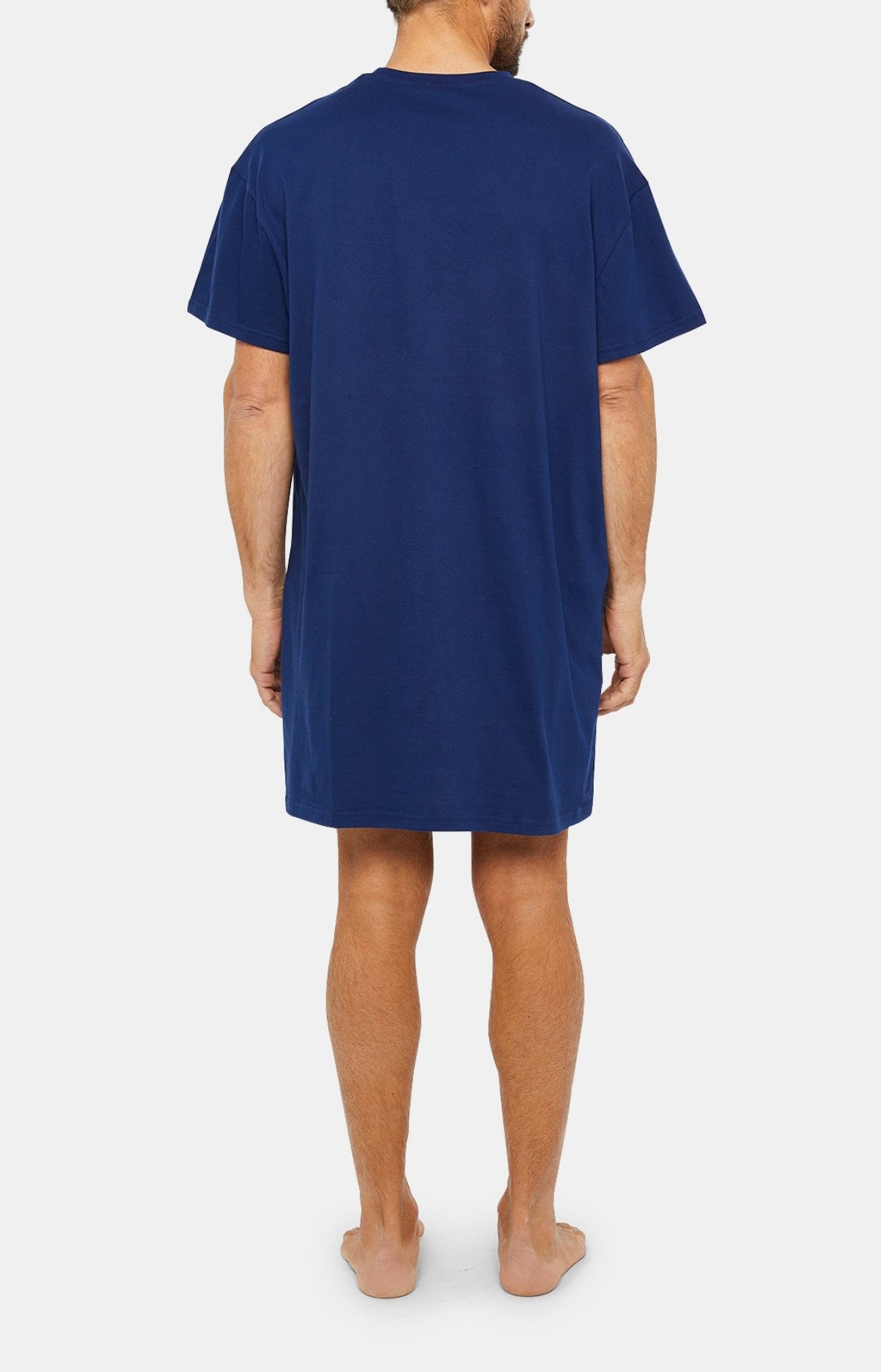 arthur-bob-teddy-chemise-de-nuit-homme-marine-coton-bio image 4