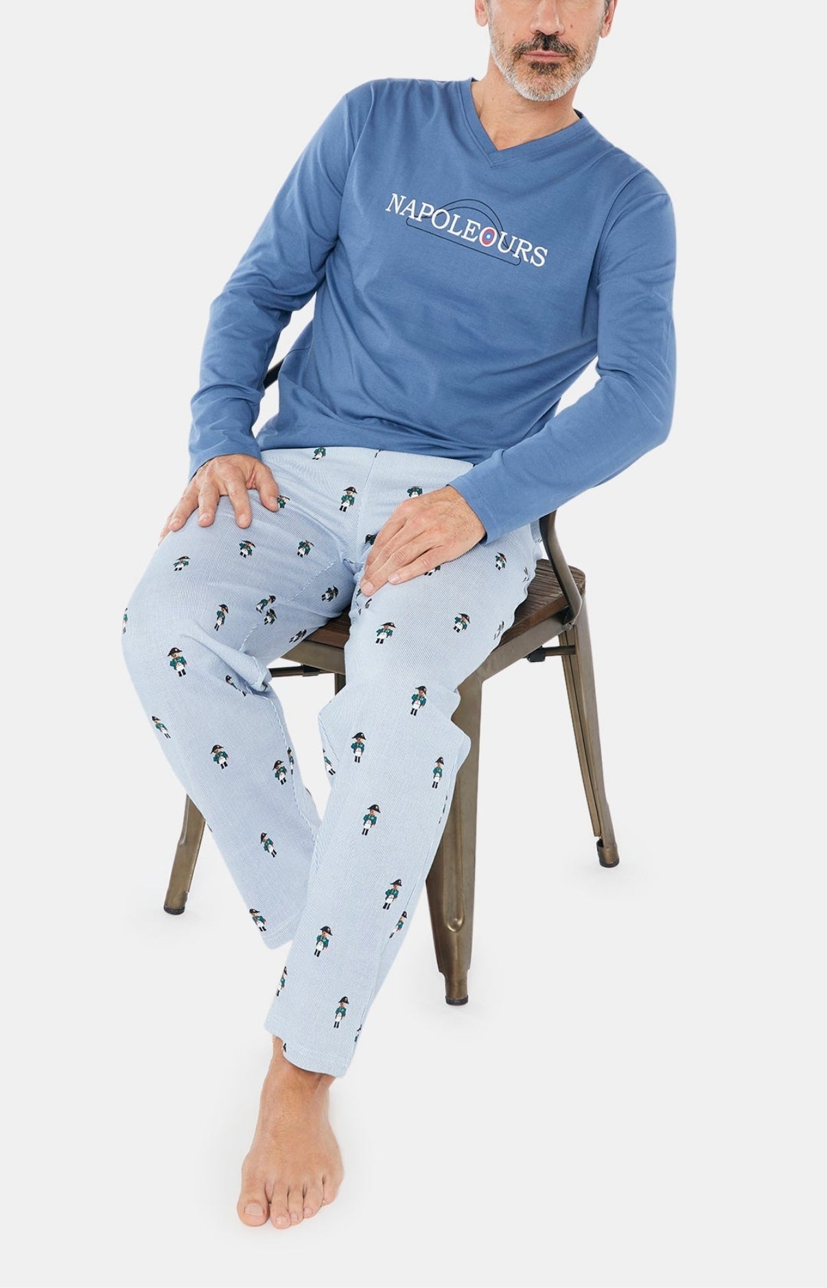 arthur-bob-napoleours-pyjama-homme-denim-coton-bio-hiver image 6