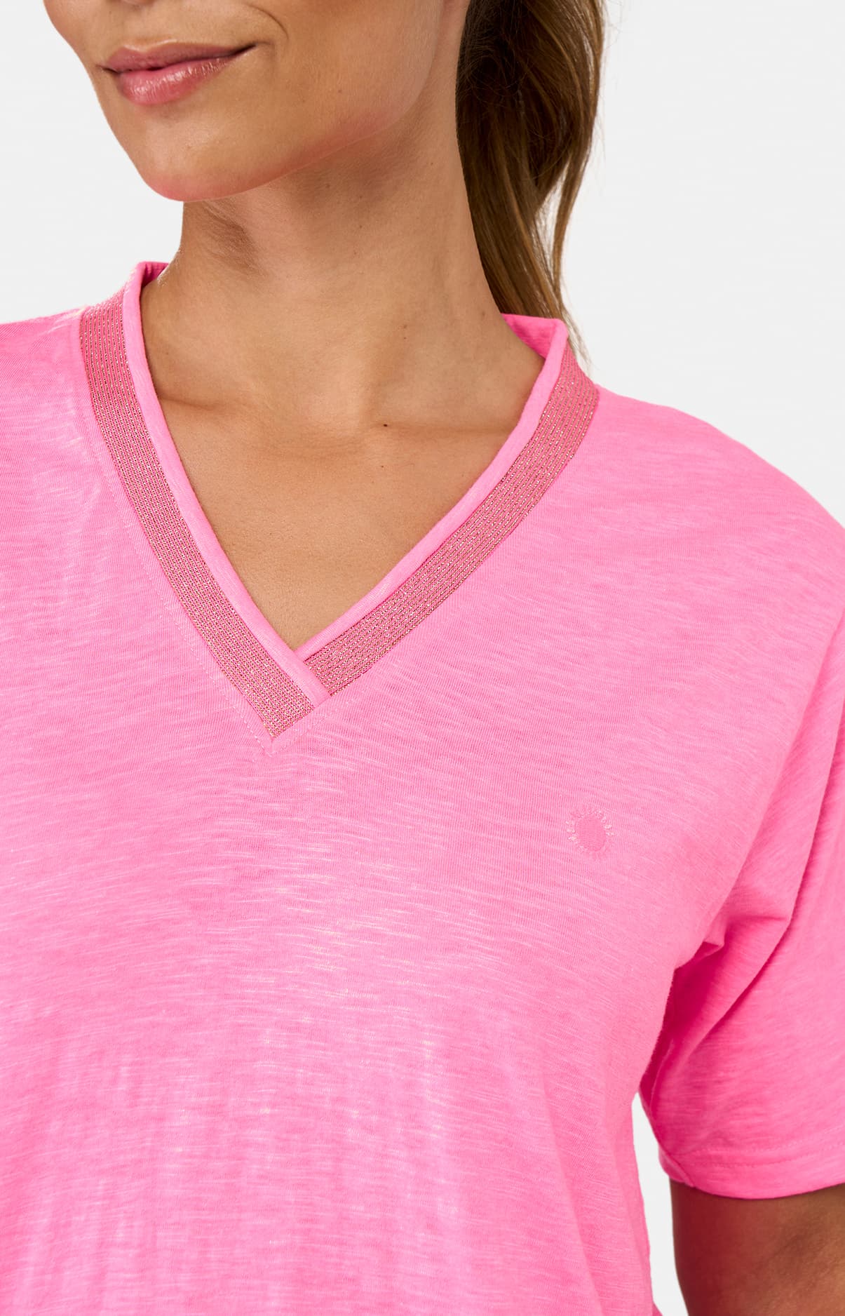 arthur-bob-tee-shirt-fluo-rose-haut-pyjama-coton-bio image 4