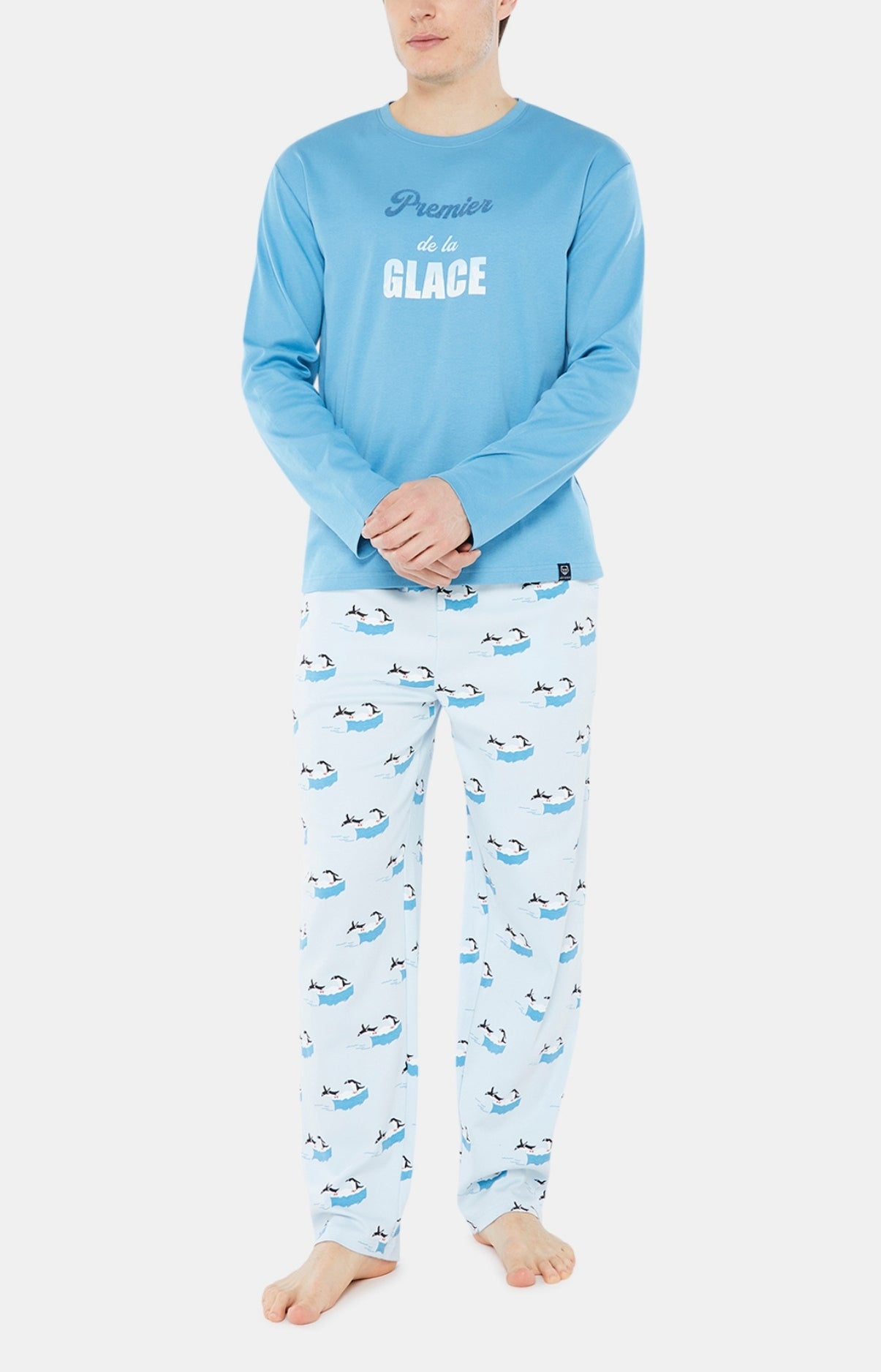 arthur-bob-iceberg-pyjama-homme-coton-bio-glace image 1