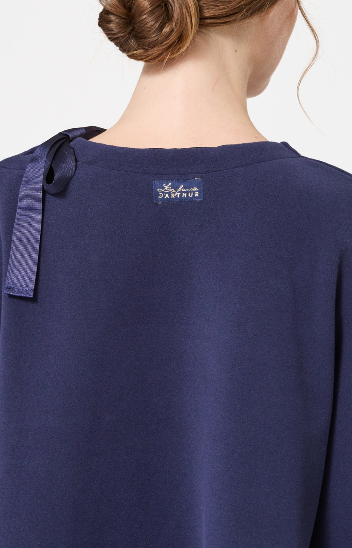 arthur-bob-marilou-poncho-femme-marine-tu-micropolaire image 7