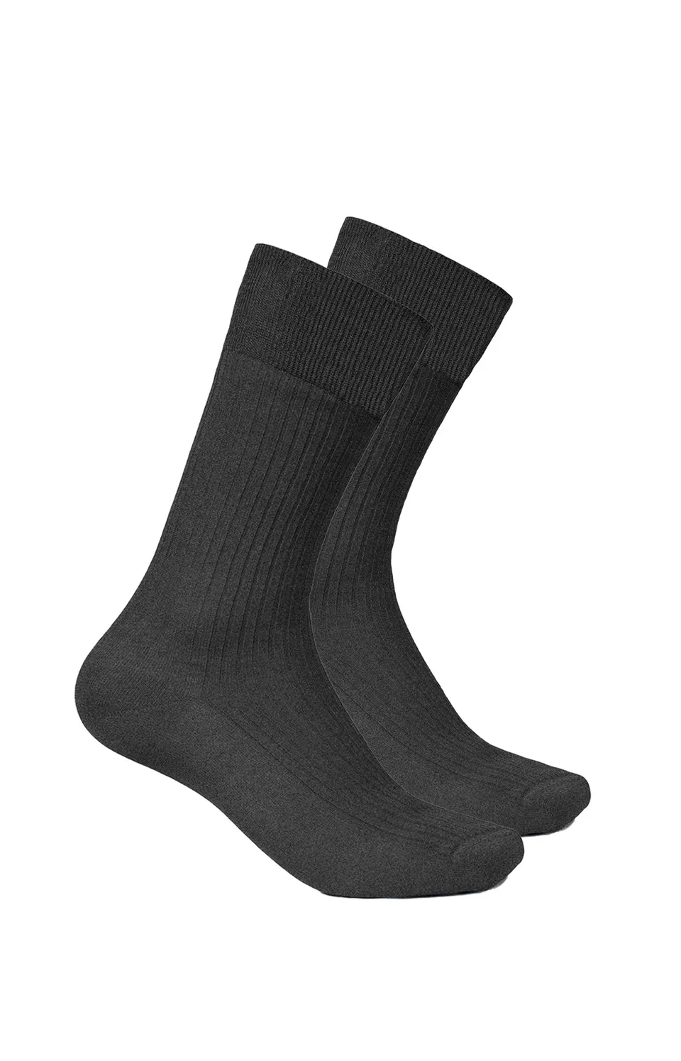 arthur-bob-pack-2-chaussettes-fil-d-cosse-anthracite-39-45-coton image 1