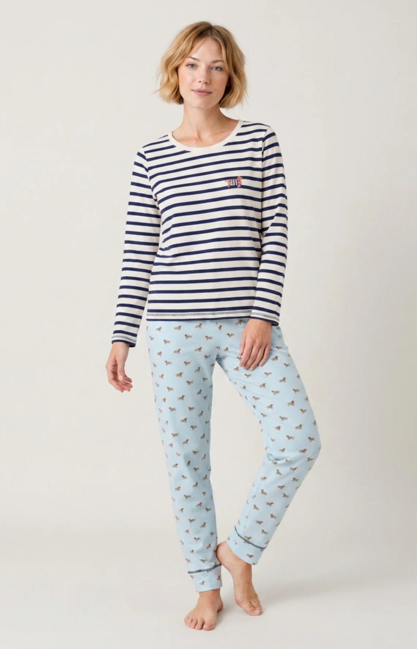 arthur-bob-pyjama-tobby-ciel-coton-bio-femme image 1