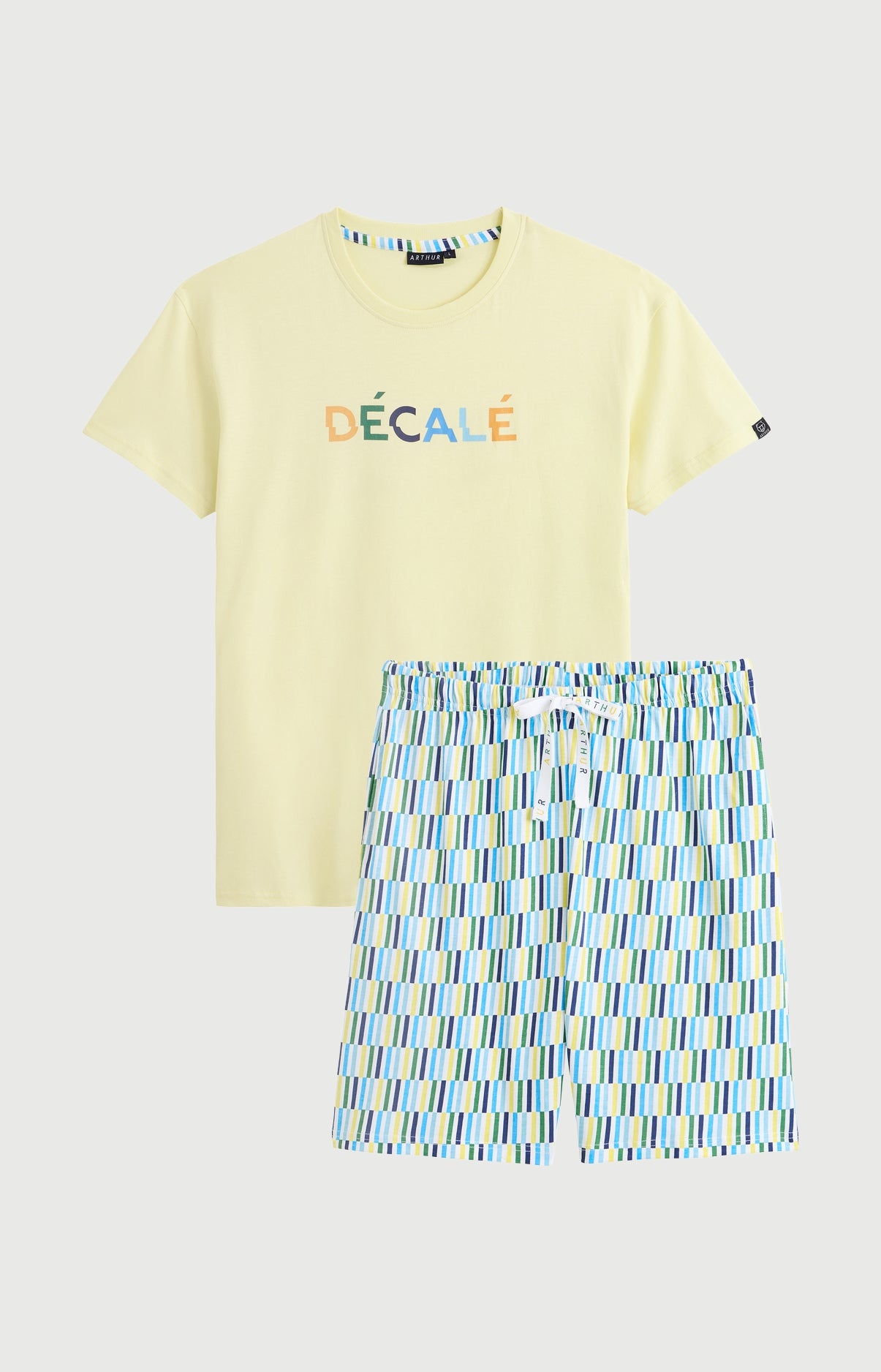 arthur-bob-pyjashort-d-cal-pyjama-coton-bio-multicolore image 3