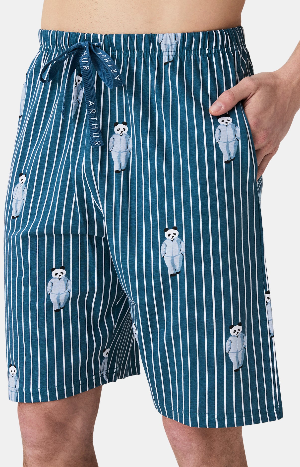 arthur-pandastique-pyjashort-coton-bio-canard-manches-courtes image 6