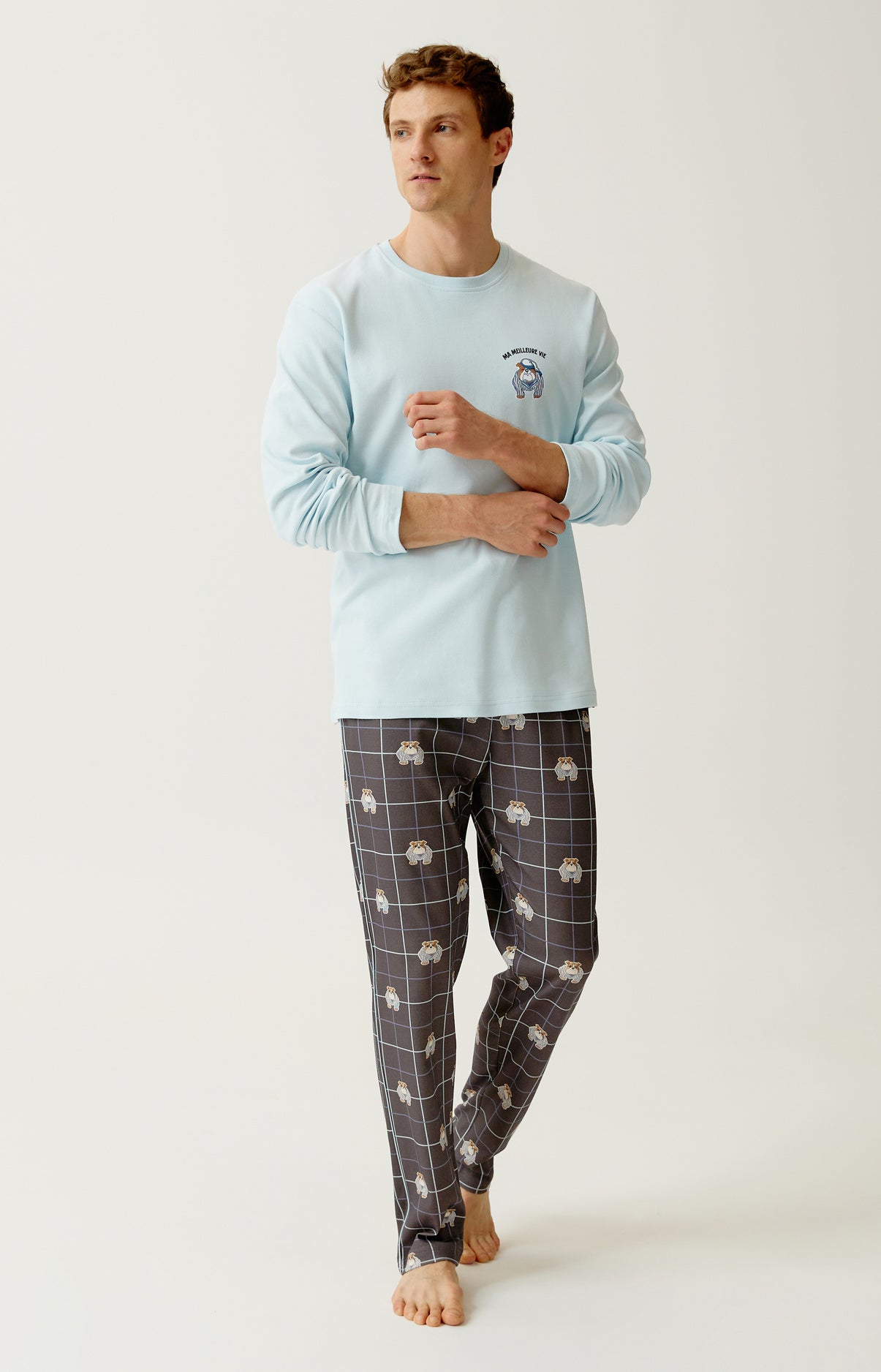 arthur-bob-ma-meilleure-vie-pyjama-homme-ebony-coton-bio image 1