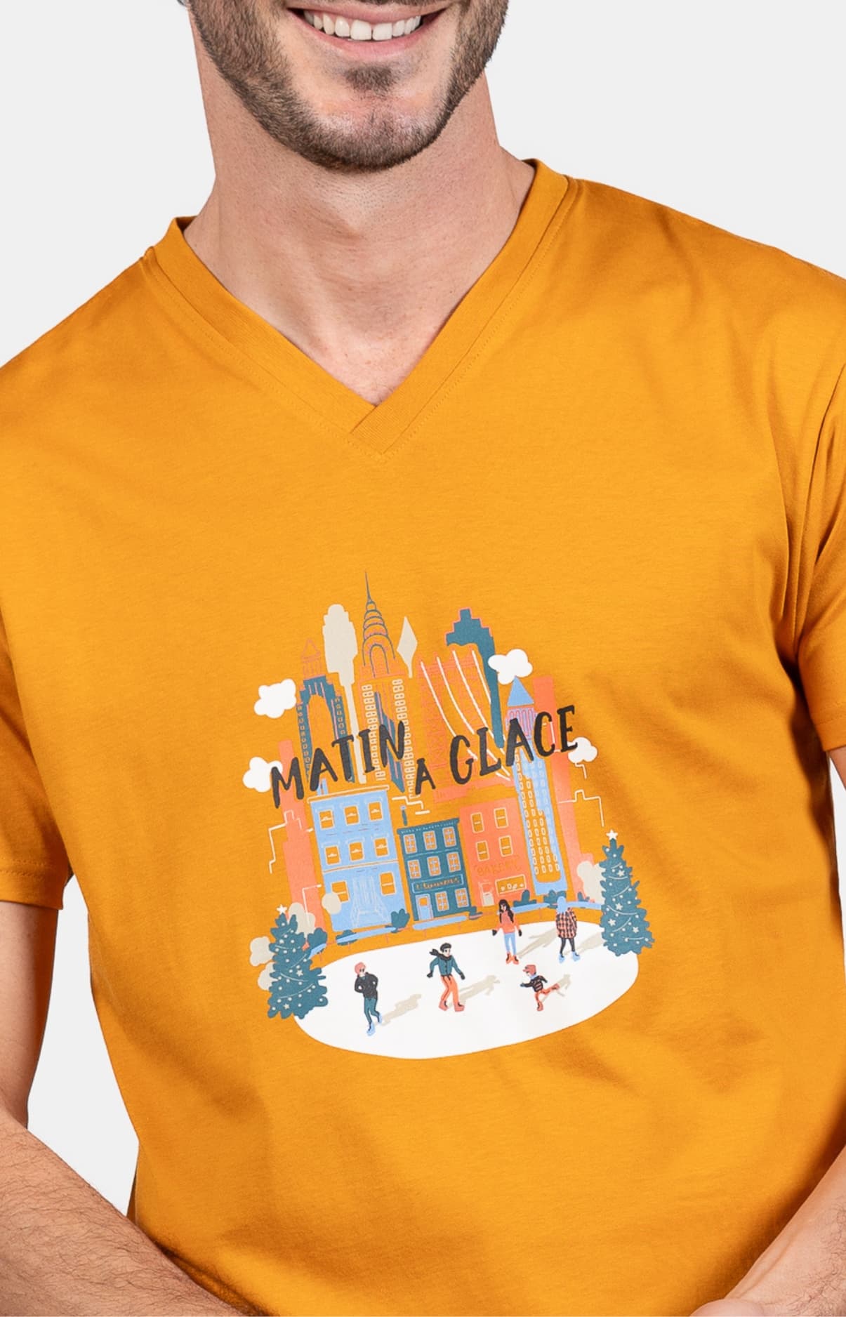 arthur-bob-matin-glace-pyjashort-ciel-100-coton image 2