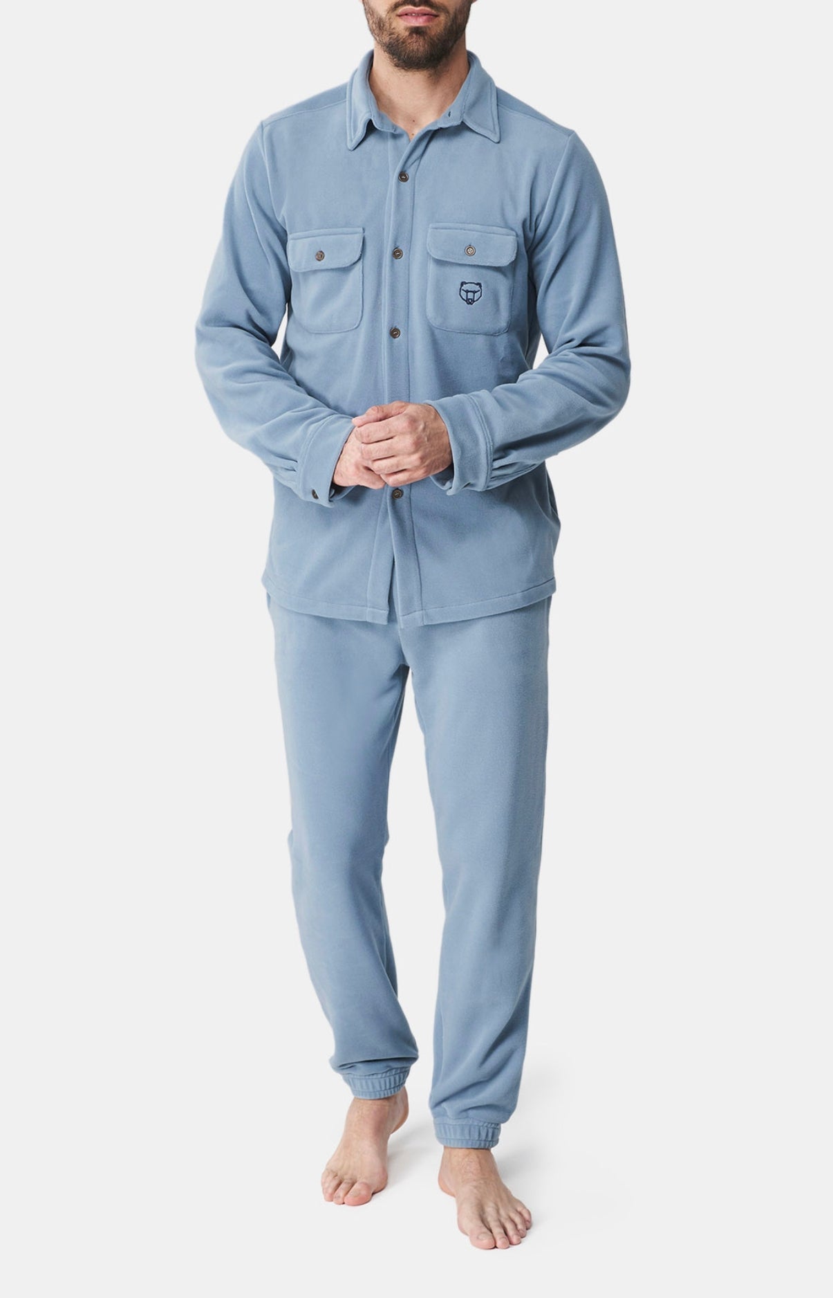 arthur-bob-polaire-pyjama-chaud-homme-gris image 1