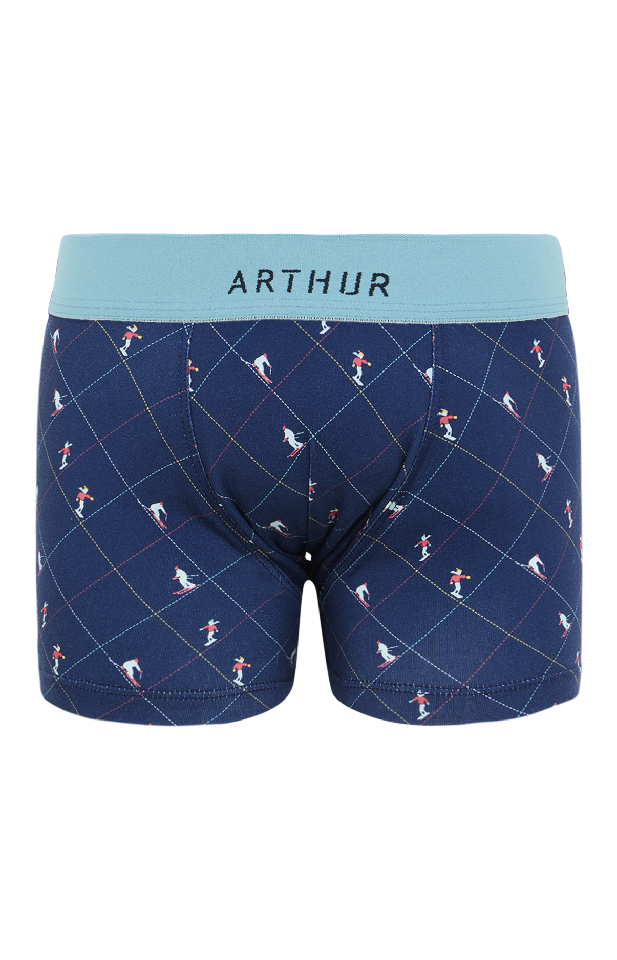 arthur-bob-boxer-enfant-ski-marine-coton-bio image 3