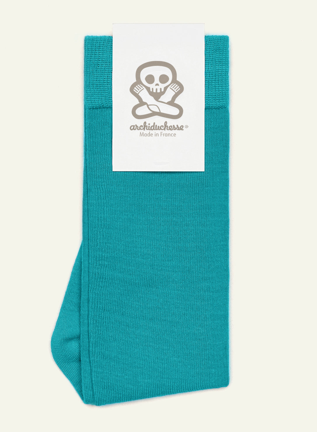 archiduchesse-de-ville-bleu-canard-chaussettes-coton-36-41 image 4