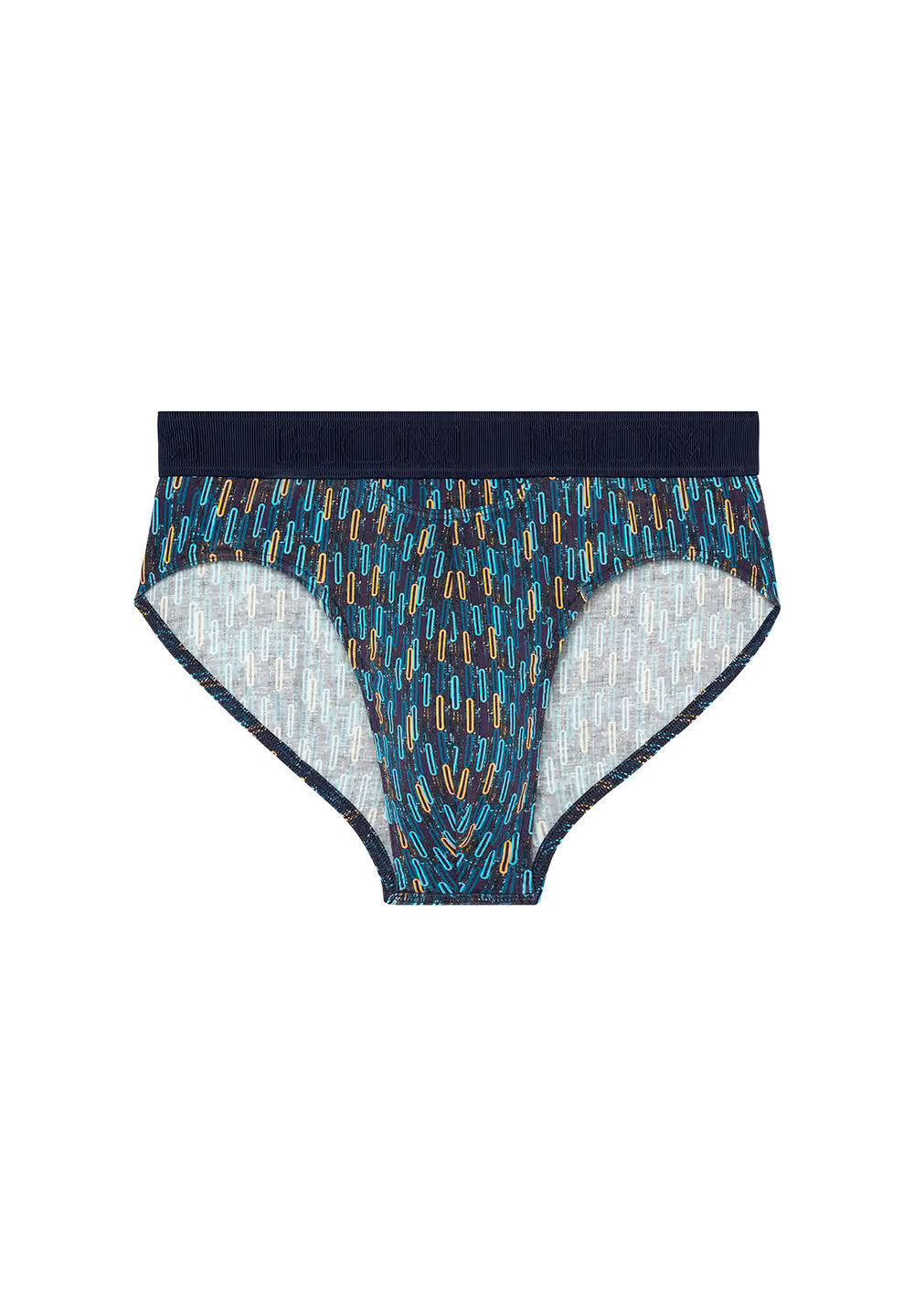 hom-ho1-westgate-slip-homme-blue-print-coton-modal image 1