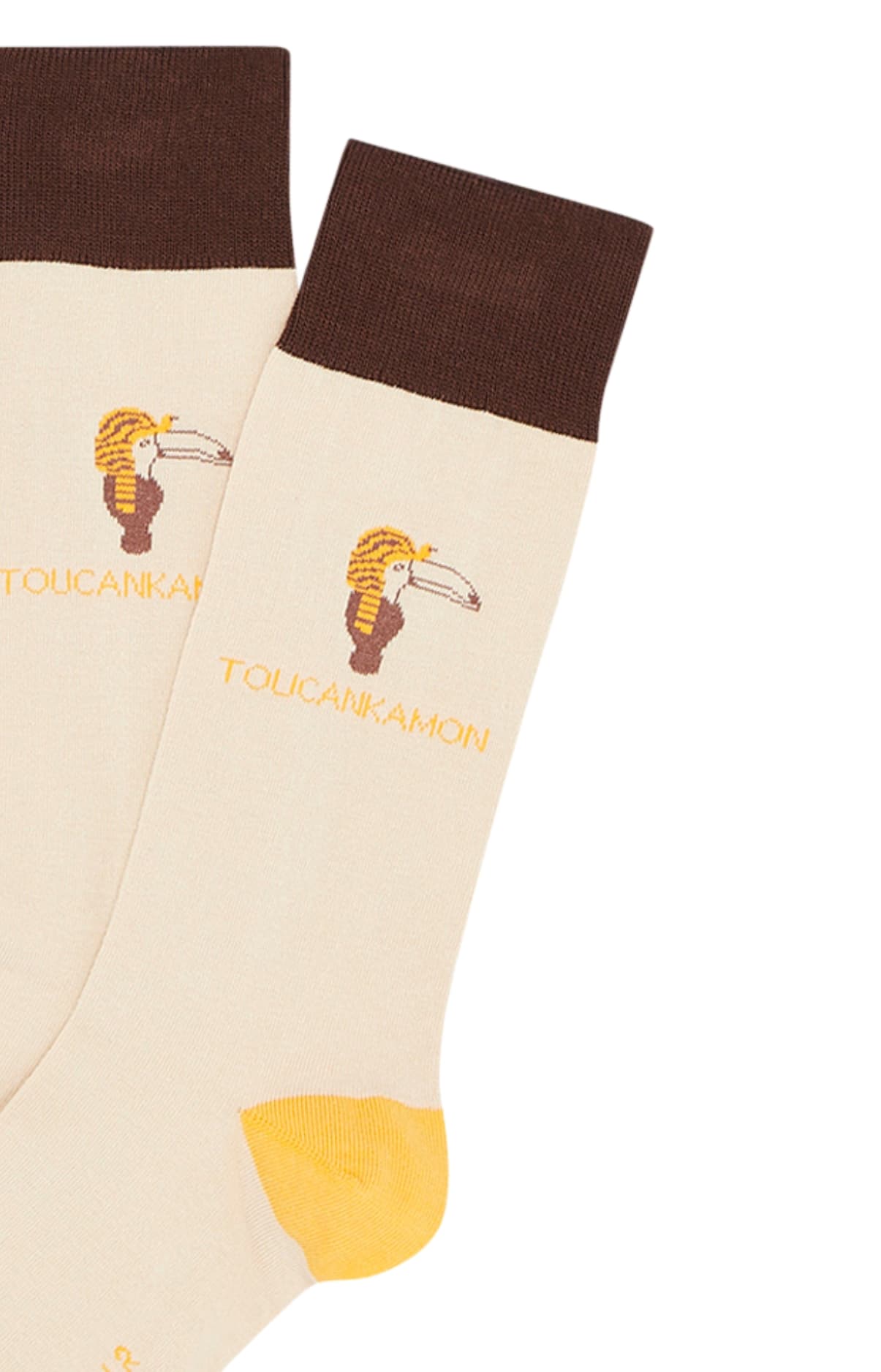 arthur-bob-toucan-ecru-chaussettes-homme-coton image 2