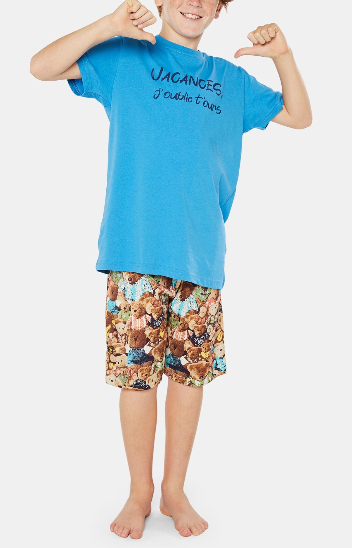 arthur-bob-pyjashort-enfant-teddy-coton-bio image 2