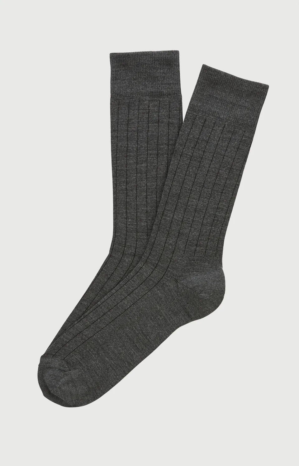 arthur-bob-chaussettes-homme-anthracite-laine-coton image 1