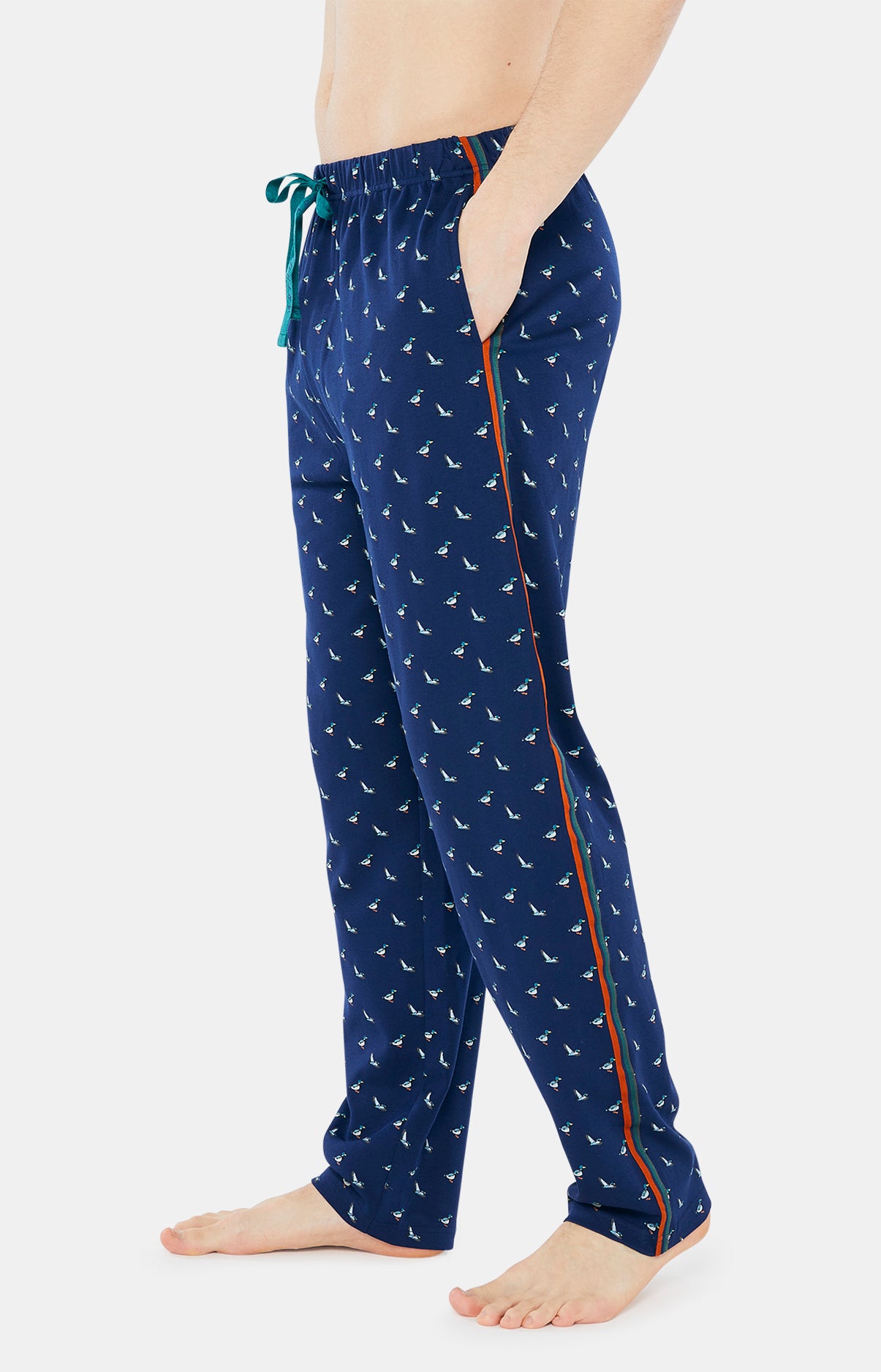 arthur-bob-froid-de-canard-colvert-pyjama-homme-marine-coton-bio image 4