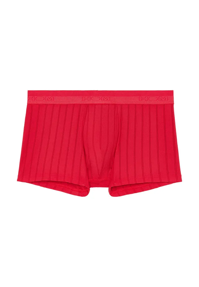 hom-chic-boxer-brief-homme-rouge-polyamide-rayures image 1