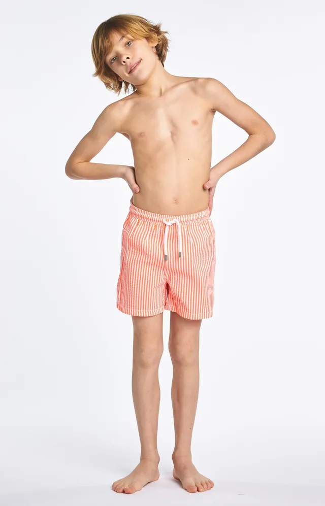 arthur-bob-fluo-short-de-bain-enfant-orange-10a image 1