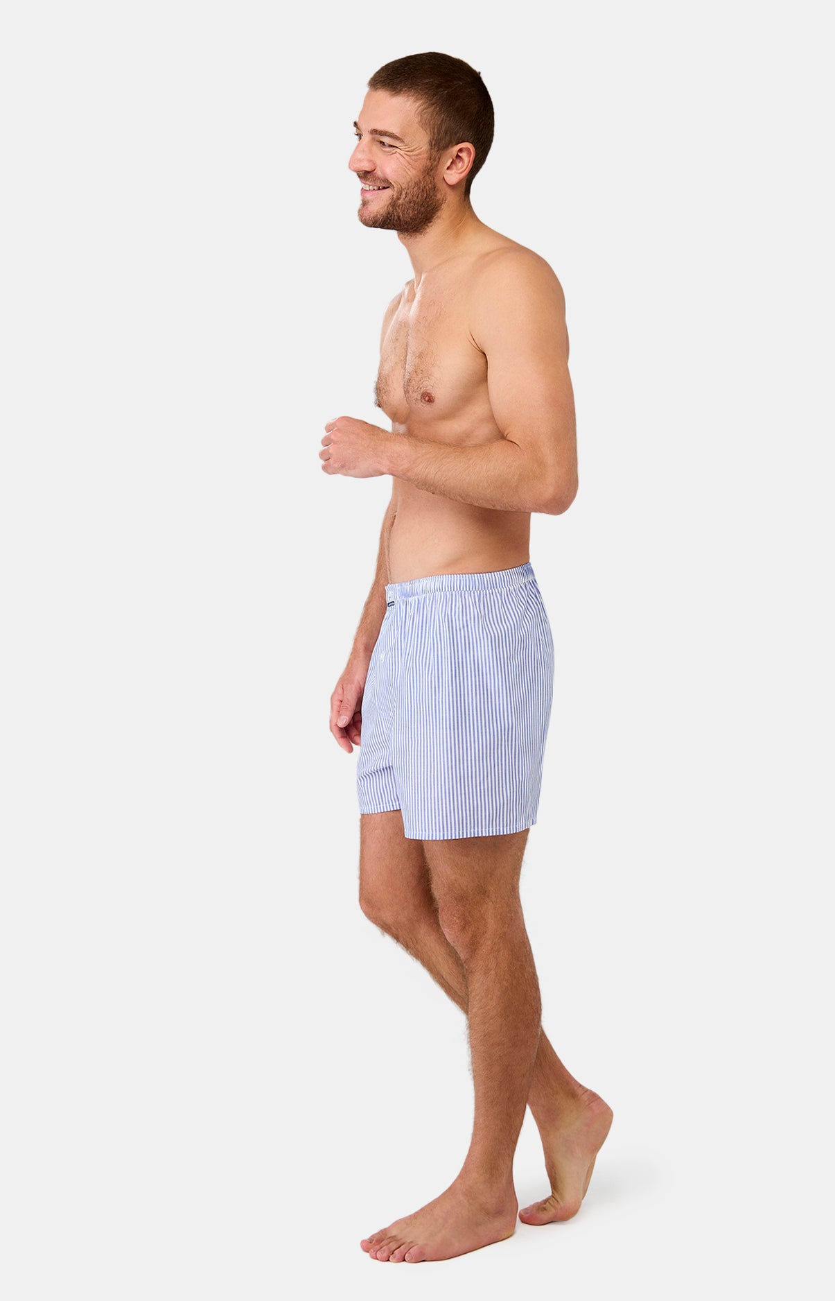arthur-le-club-rayure-bleue-cale-on-homme-coton-bio image 4