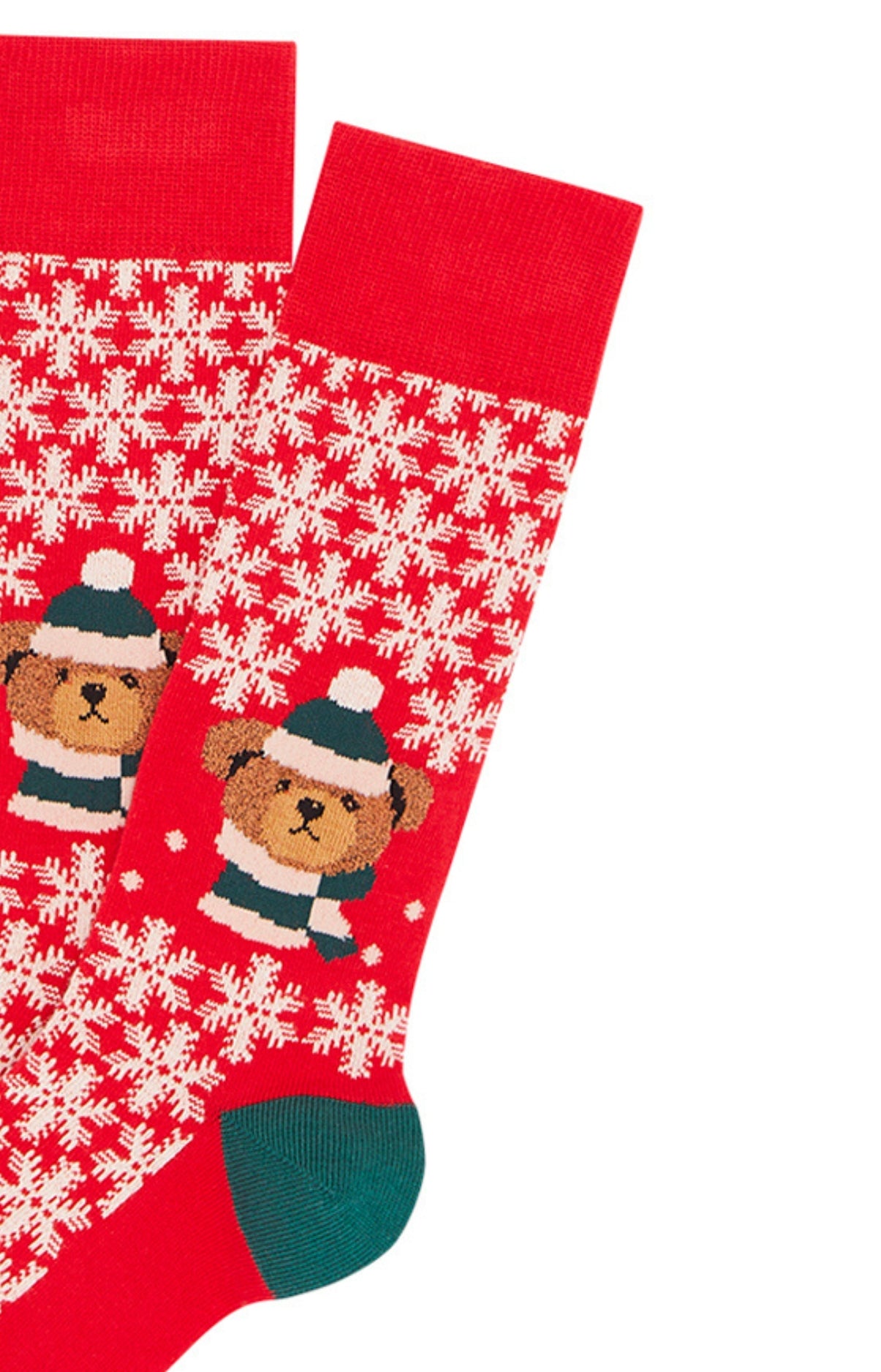 arthur-bob-teddy-chaussettes-homme-rouge-coton-bio image 2