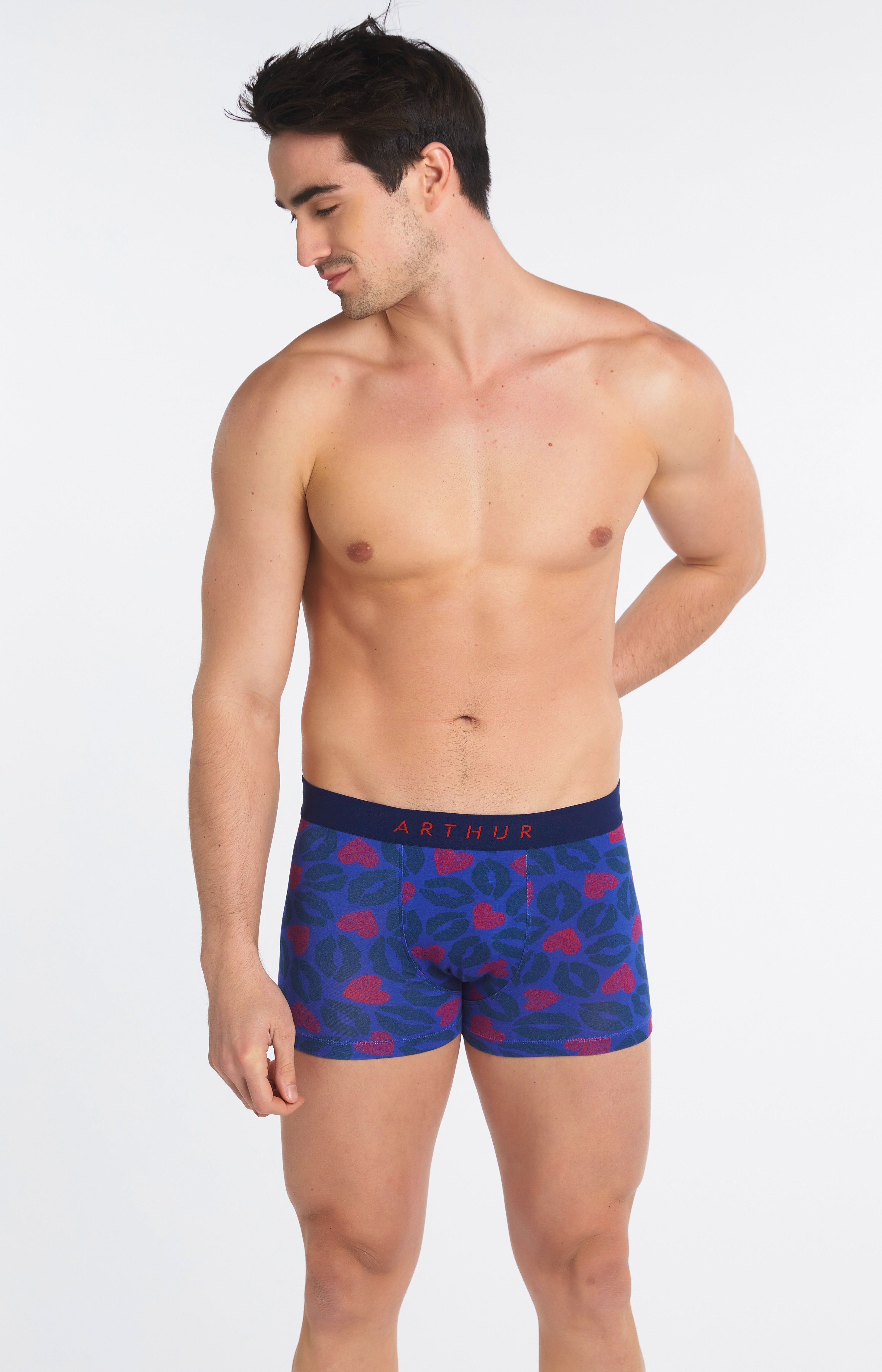 arthur-bob-bisous-boxer-homme-marine-coton-bio image 5