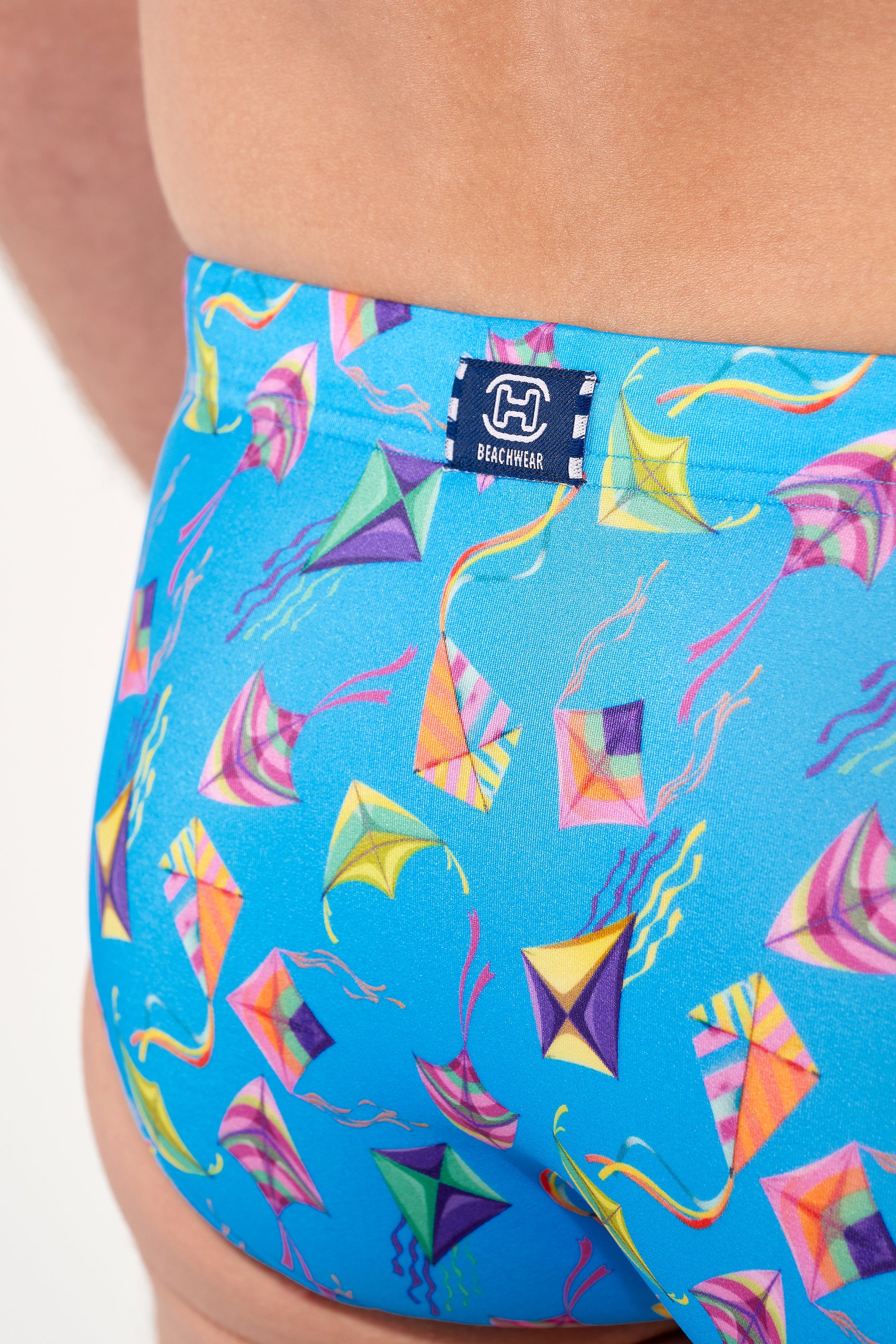 hom-lido-short-de-bain-homme-bleu-imprim-microfibre image 7