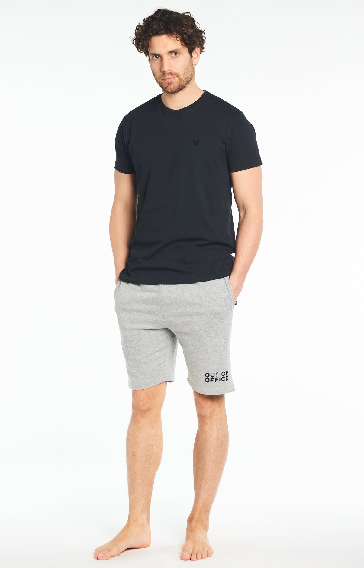arthur-bob-uni-tee-shirt-homme-noir-coton-bio image 1